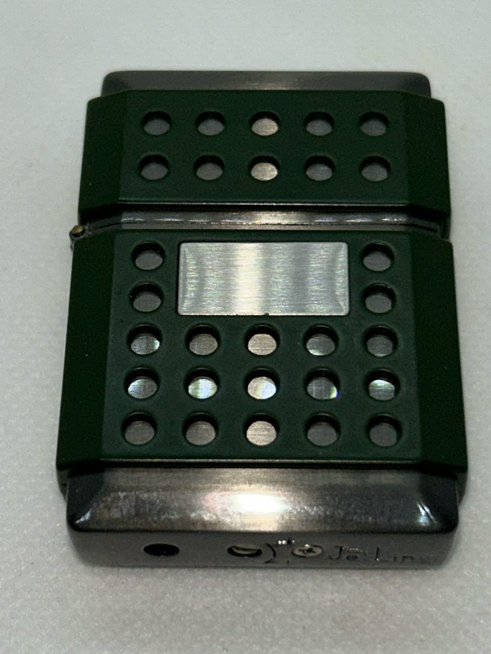 Jetline Gunmetal/Green Cigar lighter Butane Refillable Lighter